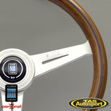 Nardi Classic Steering Wheel – Wood with Satin Spokes – 360mm 5051.36.6300