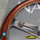 Nardi ND Classic Mahogany Wood 360mm Glossy Spokes Steering Wheel 5061.36.3090
