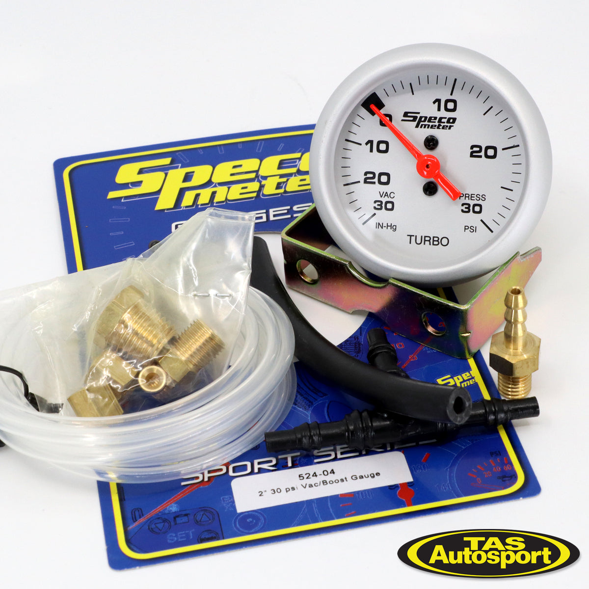 Speco Meter 2 inch 30 PSI Boost Control Vacuum Gauge Tas Autosport