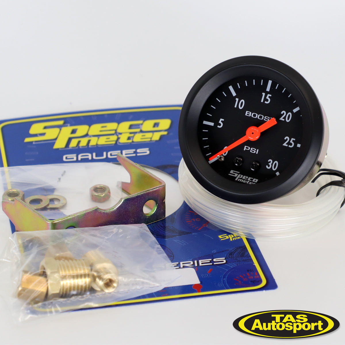 Speco Meter 2 inch 30 psi Boost Gauge 53305 Tas Autosport
