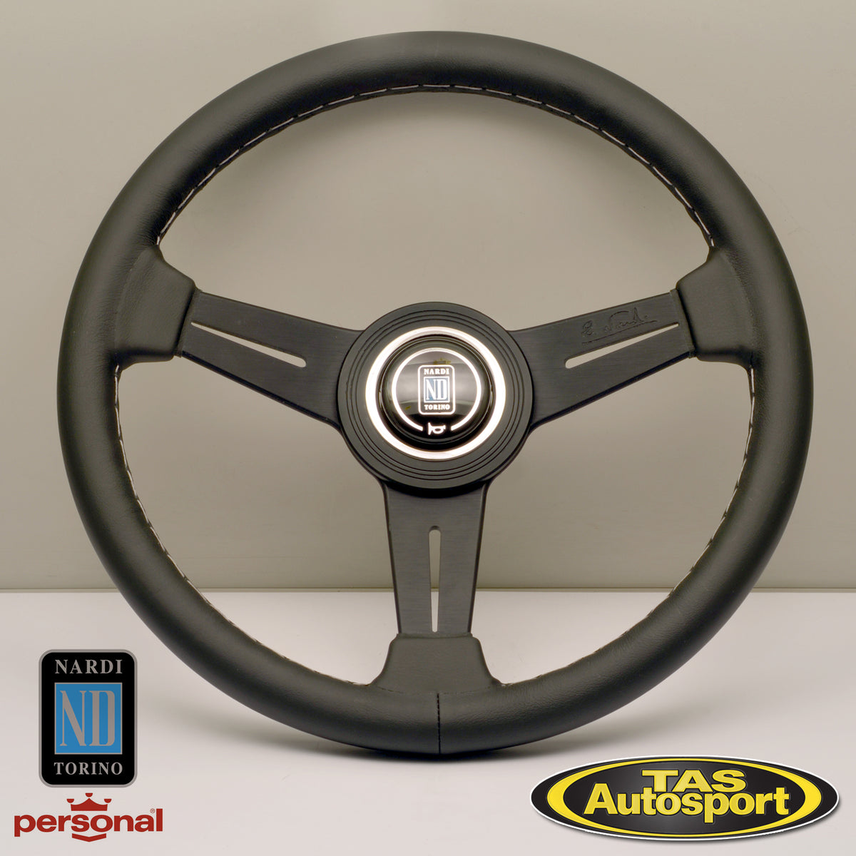 Nardi ND Classic Leather Black Spokes 330 Steering Wheel