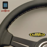 Nardi ND Classic Leather Black Spokes 330 Steering Wheel 6061.33.2001