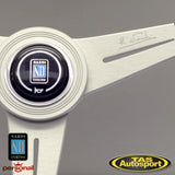 Nardi ND Classic Leather Grey Stitching 390 Steering Wheel