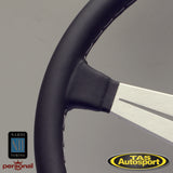 Nardi ND Classic Leather Grey Stitching 390 Steering Wheel