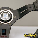 Nardi Deep Corn Leather Red Stitch Black Spokes 330 Steering Wheel 6069.33.2093