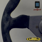 Nardi Grinta Suede Yellow Stitching 330 Steering Wheel