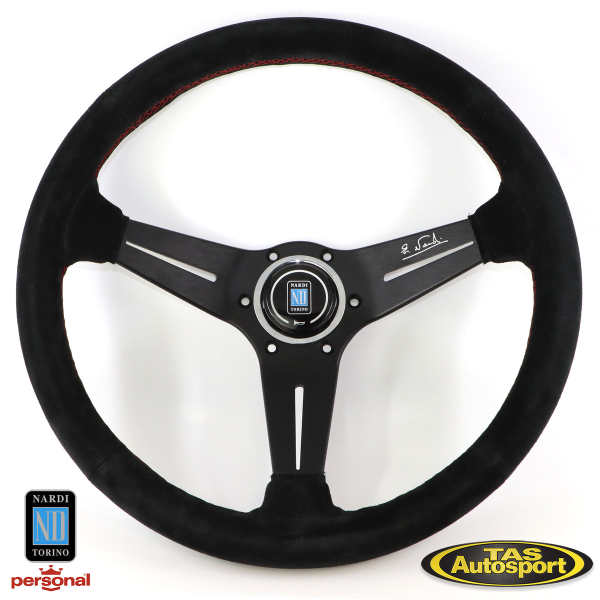 Nardi Deep Corn Suede, White Signature 350 Steering Wheel – Tas