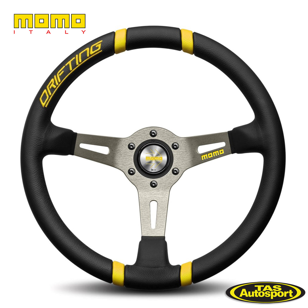momo DRIFTING ステアリングホイール　yellow&Black momo DRIFTING ステアリングホイール yellow&Black DRIFT （D-20)