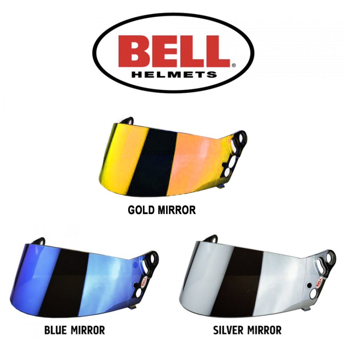 Bell Mirrored Visor to suit K1 SPORT Tas Autosport