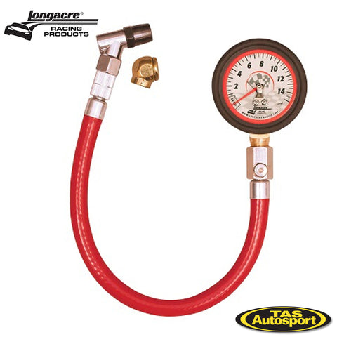 LONGACRE 2” 0-15psi TYRE PRESSURE GAUGE