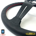Nardi Deep Corn 'Factory Second' Red Stitching 350mm Steering Wheel
