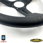 Nardi Deep Corn 'Factory Second' Red Stitching 350mm Steering Wheel