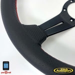 Nardi Deep Corn 'Factory Second' Red Stitching 350mm Steering Wheel