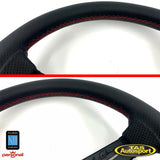 Nardi Deep Corn 'Factory Second' Red Stitching 350mm Steering Wheel