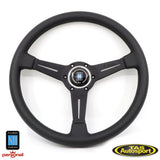 Nardi ND Classic Smooth Leather Black Stiching 330 Steering Wheel