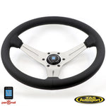 NARDI Deep Corn White Spokes Black Stitching 350 Steering Wheel