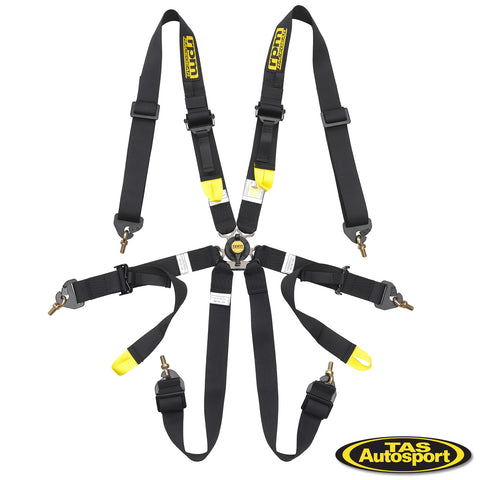 RPM 6PT 2" FIA HARNESS - BLACK