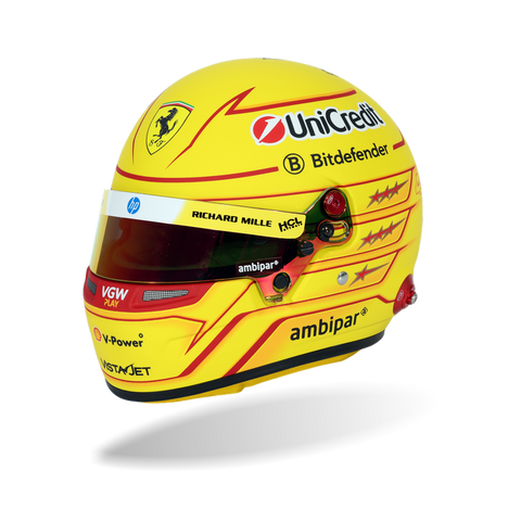 Lewis Hamilton 2025 Ferrari BELL MINI Helmet