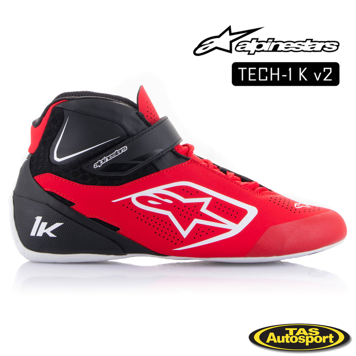 Alpinestars Tech 1-K V2 Kart-Handschuhe – Gelb/anthrazit, Größe L, Leicht & Atmungsaktiv