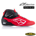ALPINESTARS TECH-1 K V2 SHOE 312 RED/BLACK/WHITE