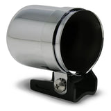 Gauge Mounting Cup 52mm Chrome Metal With Hole Elec & Mech