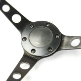 Steering Wheel Poly 15" ADR Classic Black Alloy With Holes