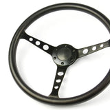 Steering Wheel Poly 15" ADR Classic Black Alloy With Holes
