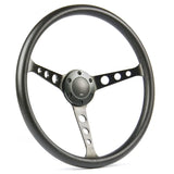 Steering Wheel Poly 15" ADR Classic Black Alloy With Holes