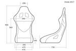 Cobra Imola STD Pro-Fit Fibreglass Race Seat