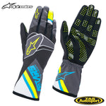 TECH-1 K RACE V2 GLOVE 1757 BLACK/CYAN/YELLOW