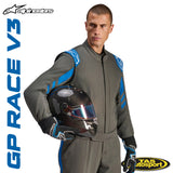 ALPINESTARS GP RACE V3 SUIT ANTHRACITE BLUE