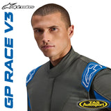 ALPINESTARS GP RACE V3 SUIT ANTHRACITE BLUE