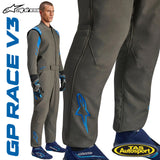ALPINESTARS GP RACE V3 SUIT ANTHRACITE BLUE