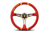 MOMO Drifting Microfiber Red 350mm Steering Wheel