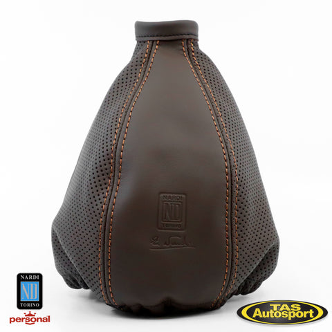Nardi Brown Perforated Leather Gear Shift Boot