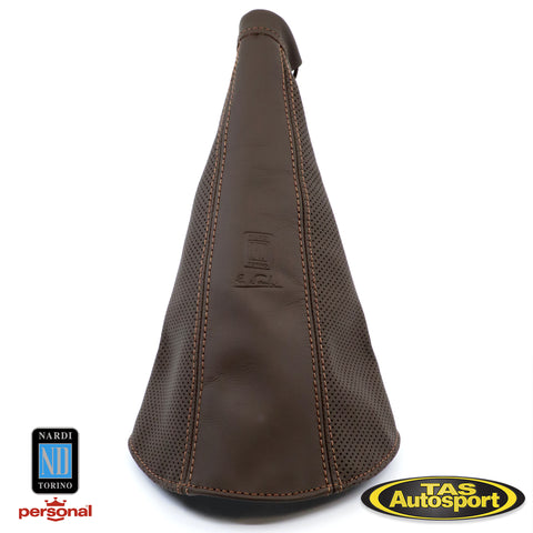 Nardi Brown Perforated Leather Hand Brake Gaiter