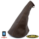 Nardi Brown Perforated Leather Hand Brake Gaiter