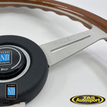 Nardi ND Classic Wood White Spokes Leather Pad 360mm Steering Wheel