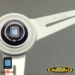 Nardi ND Classic Mahogany White Spokes 360mm Steering Wheel