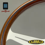 Nardi ND Classic Mahogany White Spokes 360 Steering Wheel
