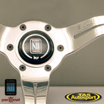 Nardi Deep Corn Mahogany Aluminium 330 Steering Wheel