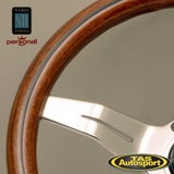 Nardi Deep Corn Mahogany Aluminium 330 Steering Wheel