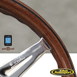Nardi Deep Corn Mahogany Wood Glossy Spokes 350 Steering Wheel 5069.35.3000