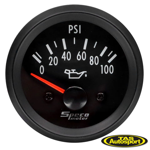 Speco Meter 2 inch 100psi Electrical Oil Pressure Gauge