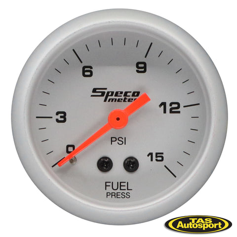 Speco Meter 2 Inch 0-15 PSI Fuel Pressure Gauge