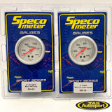 Speco Meter 2 Inch Mechanical Oil Pressure & Water Temp Gauge
