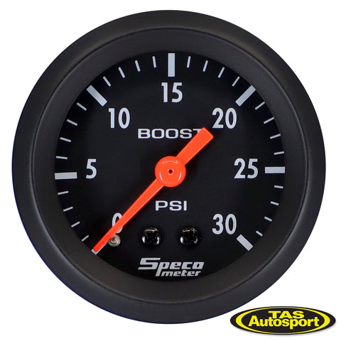 Speco Meter 2 inch 30 psi Boost Gauge 533-05