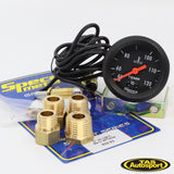 Speco Meter 2" Mechanical Water Temperature Gauge Black 533-23A 6'