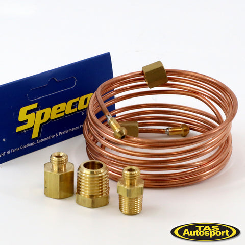 Speco 6' Copper Oil Fuel Line Pressure Gauge Line Kit 6ft 546-60