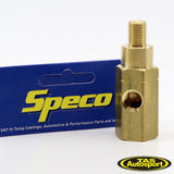 1/8 BSP to 1/8 NPT Brass Oil pressure gauge adapter T-Piece